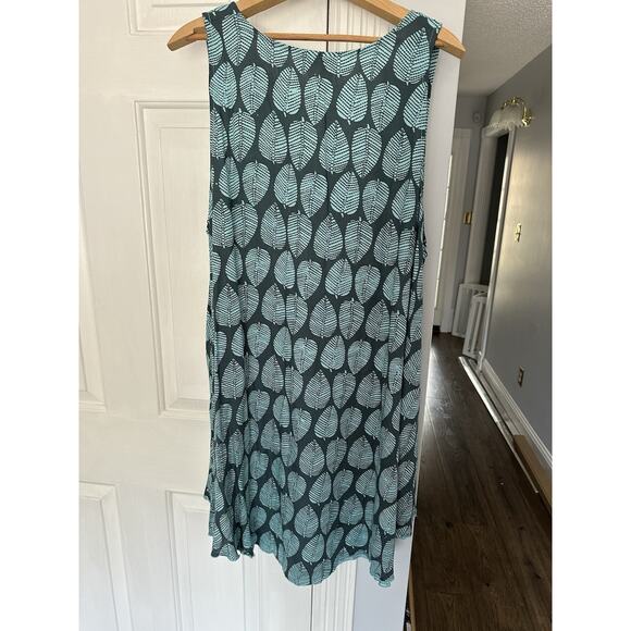 EUC HULA HULA Hawaii Mango Leaves Cover Up Dress Kristen One Size Rayon - Picture 5 of 8